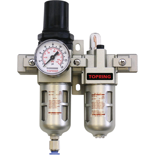 Airflo Compact Filter/Regulator & Lubricator (Gauge Included), 1/4" NPT Ottawa Fastener Supply