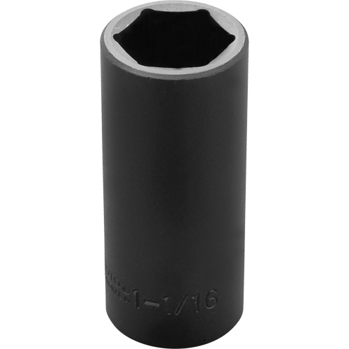 Socket, Impact, 1-1/16", 1/2" Drive, 6 Points, Deep Ottawa Fastener Supply