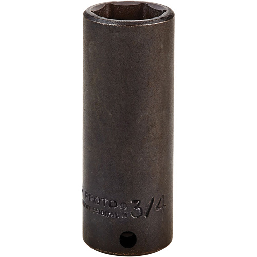 Douille, Chocs, 3/4", Prise 3/8", 6 pans, Profond Ottawa Fastener Supply