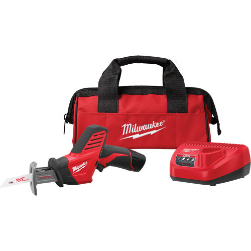 M12 Hackzall&reg; Reciprocating Saw Kit, 12 V, Lithium-Ion Battery, 0 - 3000 SPM Ottawa Fastener Supply