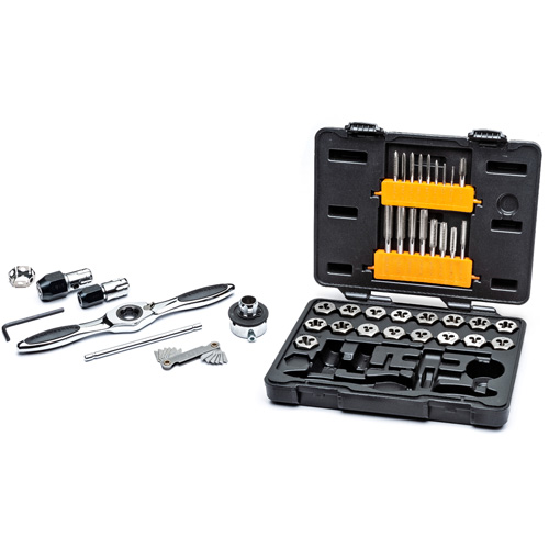 SAE Ratcheting Tap & Die Set, 42 Pieces Ottawa Fastener Supply