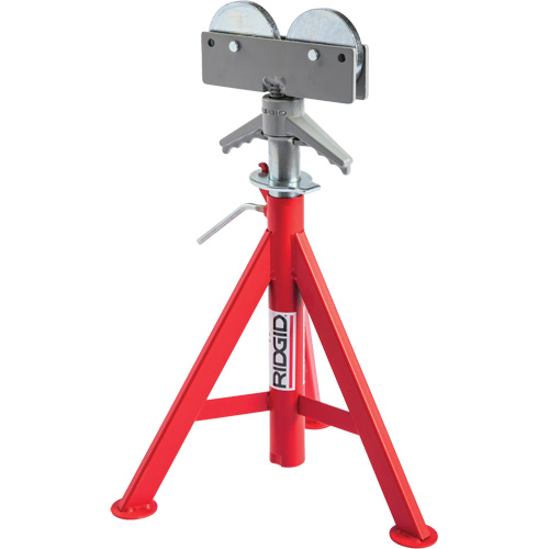 Roller Head Low Pipe Stand #RJ-98, 59-104 cm Height Adjustment, 12" Max. Pipe Capacity, 1000 lbs. Max. Weight Capacity Ottawa Fastener Supply