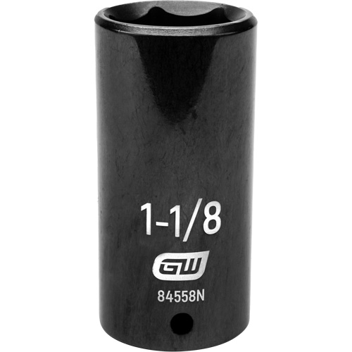 Douille SAE, Chocs, 1-1/8", Prise 1/2", 6 pans, Profond Ottawa Fastener Supply