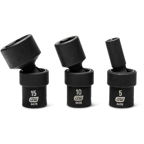 Jeu de 12 douilles m&eacute;triques flexibles universelles &agrave; chocs 1/4" &agrave; 6 pans Ottawa Fastener Supply