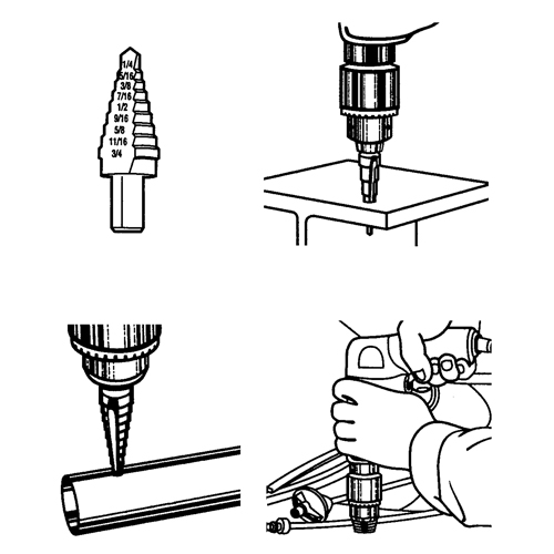 Forets &eacute;tag&eacute;s, Incr&eacute;ments de 1/32" Ottawa Fastener Supply