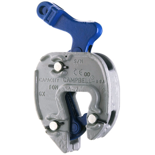 GX Plate Clamp with Chain Connector, 1000 lbs. (0.5 tons), 1/16" - 5/16" Jaw Opening Ottawa Fastener Supply