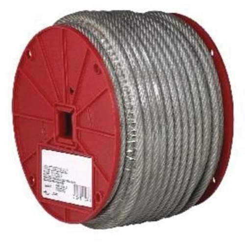 Wire Cable, 250' (76.2 m) x 3/32", 184 lbs. (0.092 tons), Vinyl Coated Ottawa Fastener Supply