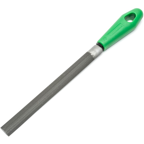 Lime &agrave; taille crois&eacute;e avec poign&eacute;e verte, Demi-ronde, 8", B&acirc;tarde Ottawa Fastener Supply