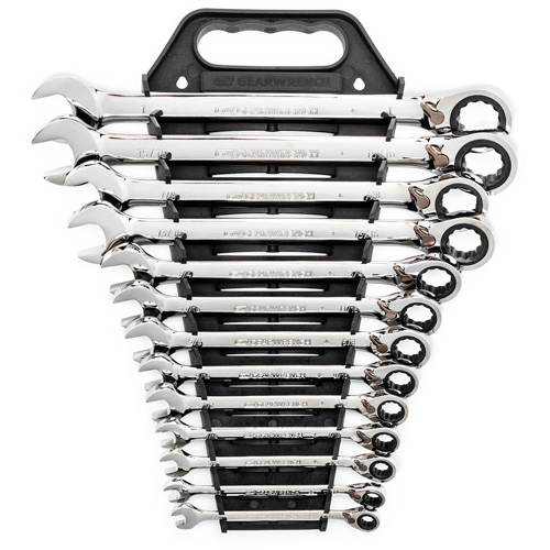 72-Tooth 12 Point Reversible Ratcheting SAE Wrench Set, Combination, 13 Pieces, Imperial Ottawa Fastener Supply