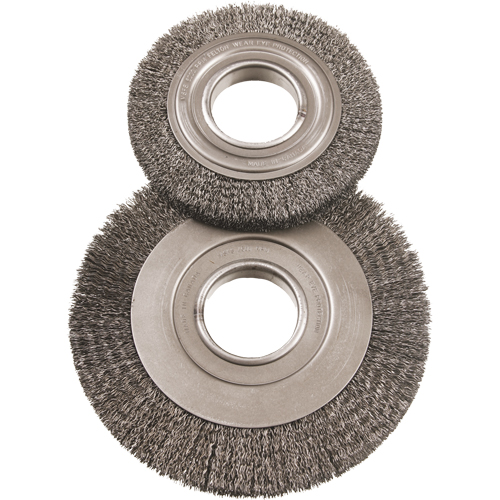 Brosses rotatives grand format 6", 6" dia., Fils 0,014", Arbre 2" Ottawa Fastener Supply