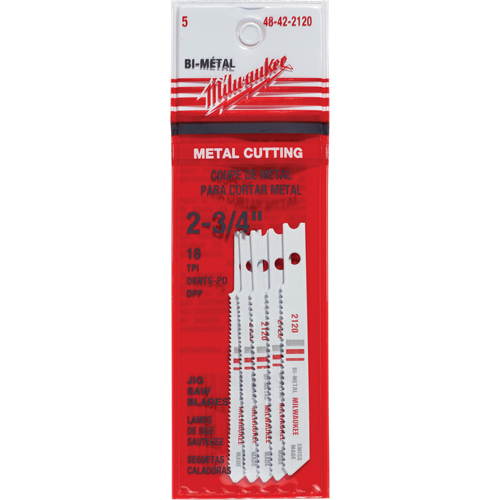 Lames de scie sauteuse, Bim&eacute;tal, Tige en U, 2-3/4" lo, 18 dents par pouce Ottawa Fastener Supply
