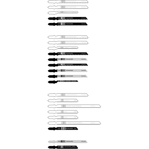 Lame de scie sauteuse, Bim&eacute;tal, Tige en T, 4" lo, 6 dents par pouce Ottawa Fastener Supply