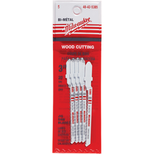 Lame de scie sauteuse, Bim&eacute;tal, Tige en T, 3" lo, 20 dents par pouce Ottawa Fastener Supply