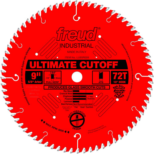 Lames de scie industrielle TCS - finition et coupe en travers, 9", 72 dents, Pour Bois Ottawa Fastener Supply