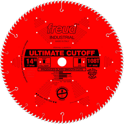 Lames de scie industrielle TCS - finition et coupe en travers, 14", 108 dents, Pour Bois Ottawa Fastener Supply