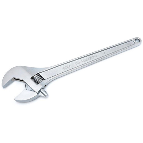 Adjustable Tapered Handle Wrench - Carded, 18" L, 2-1/16"/53 mm Max Width, Chrome/Polished Ottawa Fastener Supply