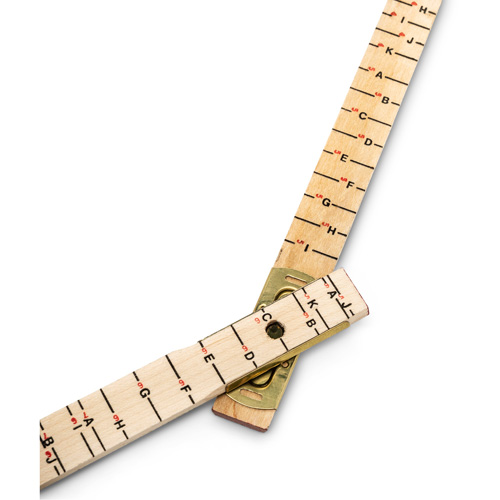 Red End&reg; Oversized Brick Mason Rule, 6' L, Wood, 1/16" Graduations Ottawa Fastener Supply