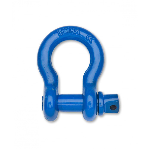 Farm Clevis Anchor Shackle, 1/4", Screw Pin, Coated Ottawa Fastener Supply