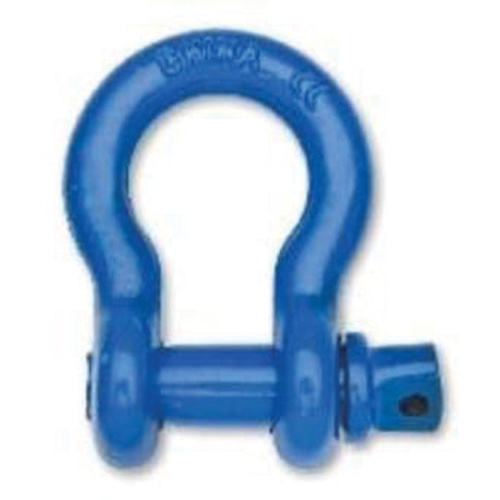 Farm Clevis Anchor Shackle, 1-1/8", Screw Pin, Coated Ottawa Fastener Supply