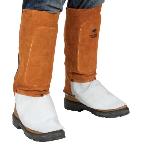 Leather Spats, 14" L, Lava Brown Ottawa Fastener Supply