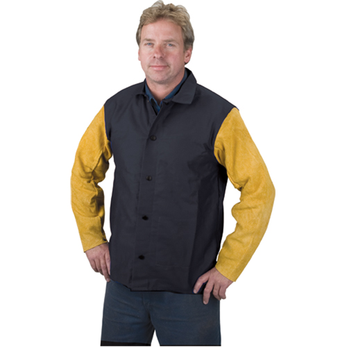 Welding Jacket, Proban, 4X-Large, Black Ottawa Fastener Supply