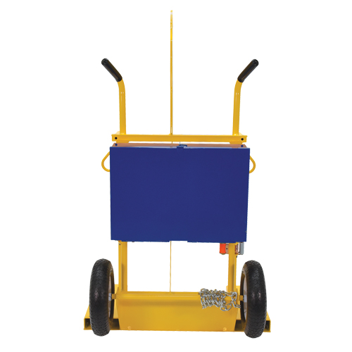Welding Cylinder Torch Cart, Pneumatic Wheels, 24" W x 19-1/2" L Base, 500 lbs. Ottawa Fastener Supply