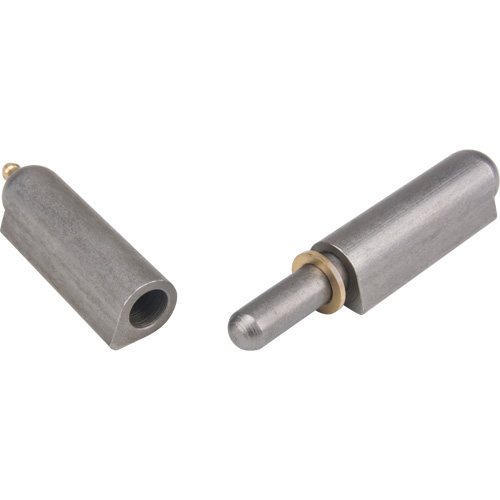 Weld-On Hinge, 0.787" Dia. x 5.906" L, Mild Steel w/Fixed Steel Pin Ottawa Fastener Supply