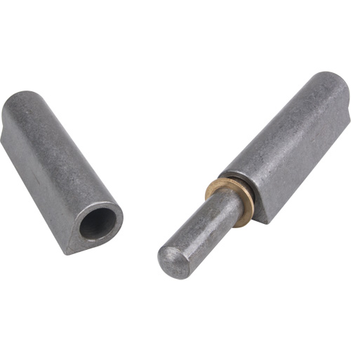 Weld-On Hinge, 1.102" Dia. x 10.236" L, Mild Steel w/Fixed Steel Pin Ottawa Fastener Supply
