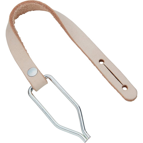 Handline with Thong Clip, Leather, Beige Ottawa Fastener Supply