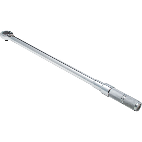 Ratcheting Head Micrometer Torque Wrench, Click, 1/2" Square Drive, 50 - 250 lbf. Ft Ottawa Fastener Supply