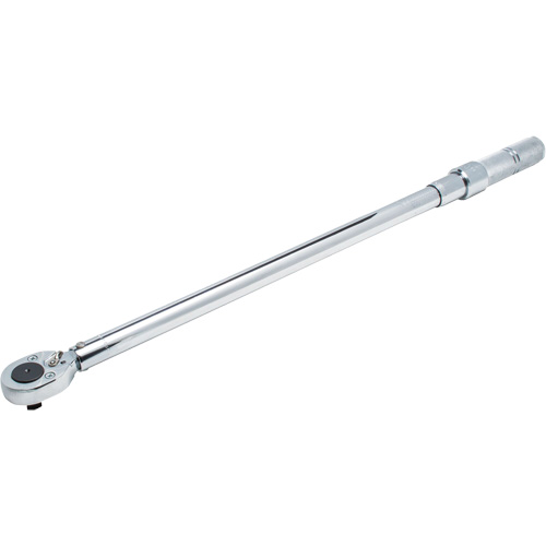 Ratcheting Head Micrometer Torque Wrench, Click, 1/2" Square Drive, 50 - 250 lbf. Ft Ottawa Fastener Supply