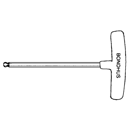 Cl&eacute; hexagonale individuelle SAE, embout Sph&eacute;rique, 3/32" x 6" lo, Poign&eacute;e en T Ottawa Fastener Supply