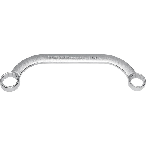 Box End Wrench, 12 Point, 5/8"/9/16", 15° Offset, Plain Finish Ottawa Fastener Supply