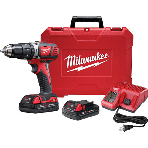 M18 Cordless Compact Hammer Drill/Driver Kit, 1/2" Chuck, 18 V Ottawa Fastener Supply
