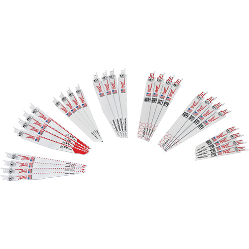 Jeu de lames de d&eacute;molition et &agrave; trait de scie &eacute;troit Sawzall Ottawa Fastener Supply