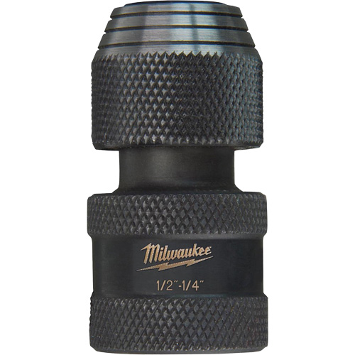 Shockwave Impact Driver Square to Hex Socket Adapter, Impact, 1/4" Drive, 1/2" Socket, 1.875" L Ottawa Fastener Supply