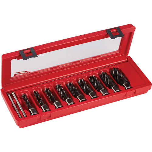 Annular Cutter Drill Bit Set, 9 Pieces, High Speed Steel Ottawa Fastener Supply