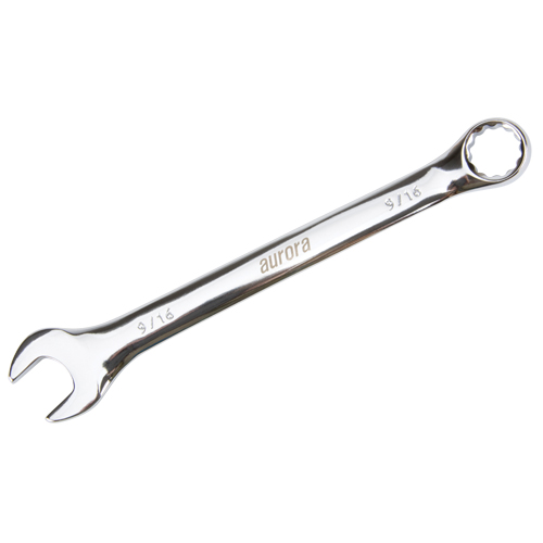 Combination Wrench, 12 Point, 9/16", Chrome Finish Ottawa Fastener Supply