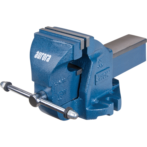 Heavy-Duty Bench Vise, 5" Jaw Width, 3-3/10" Throat Depth Ottawa Fastener Supply
