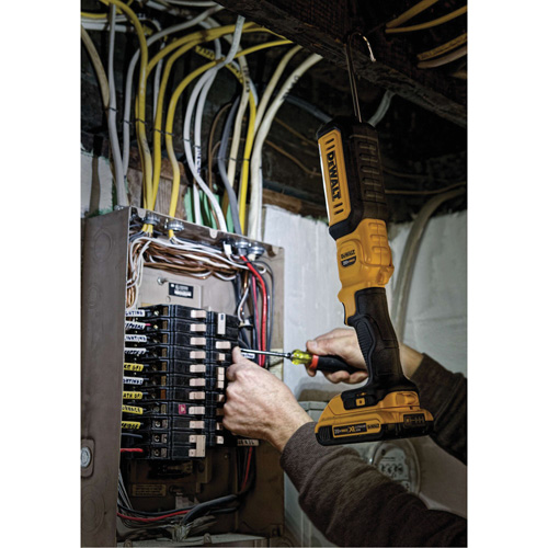 Max Cordless Hand-Held Area Light, LED, 500 Lumens, 3 Hrs. Run Time, Rechargeable Batteries, Not Included Ottawa Fastener Supply