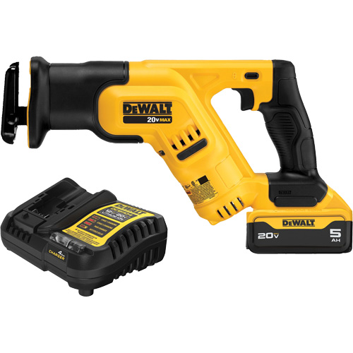 Max Compact Reciprocating Saw Kit, 20 V, Lithium-Ion Battery, 0-2900 SPM Ottawa Fastener Supply