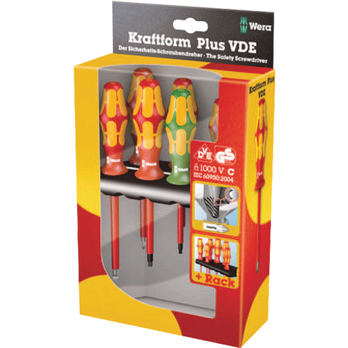 160 i / 168 i /6 VDE Insulated Screwdriver Set, 1000 V, 6 Pcs Ottawa Fastener Supply