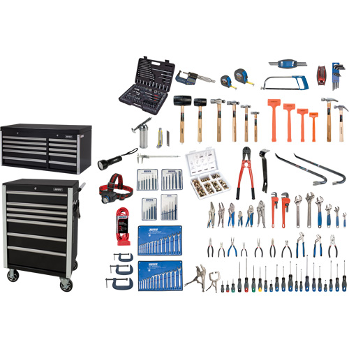 Ensemble d'outils ultime avec coffre en acier et chariot, 358 morcea Ottawa Fastener Supply