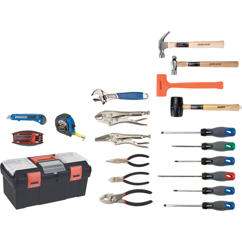 Jeu d'outils essentiels avec coffret en plastique, 28 morcea Ottawa Fastener Supply