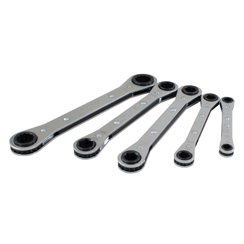 Wrench Set, Ratcheting Box, 5 Pieces, Metric Ottawa Fastener Supply