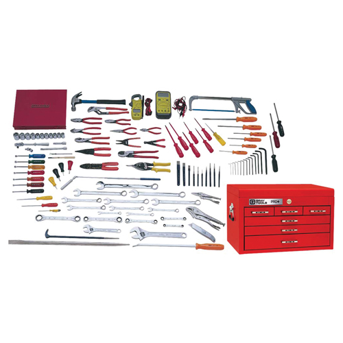 Electricians Master Set With Top Chest, 114 Pieces Ottawa Fastener Supply