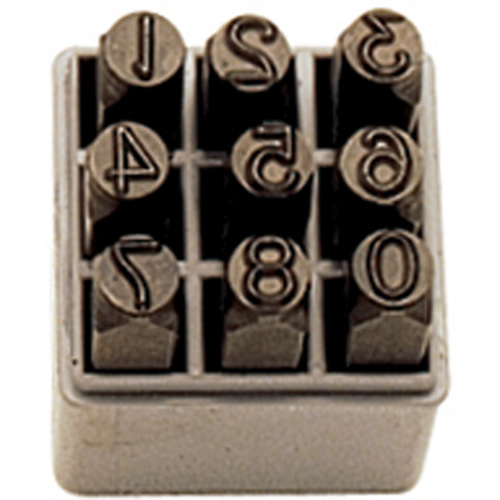 Number Hand Stamp Set, 9 Pieces Ottawa Fastener Supply