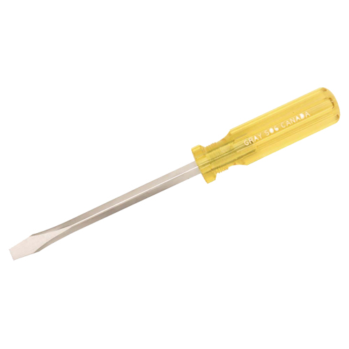 Slotted Screwdriver, 1/4", 6-3/4" L, Plastic Handle Ottawa Fastener Supply