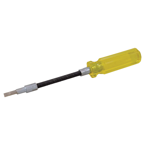 Flexible Slotted Screwdriver, 3/16" Tip, Round, 7-1/2" L, Plastic Handle Ottawa Fastener Supply
