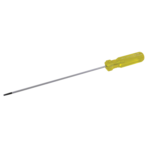 Electrician's Slotted Screwdriver, 1/8" Tip, Round, 6-1/2" L, Plastic Handle Ottawa Fastener Supply